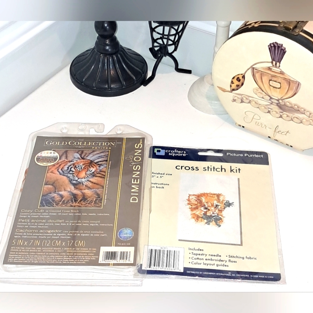 2 Piece Cross Stitch Kit NWT